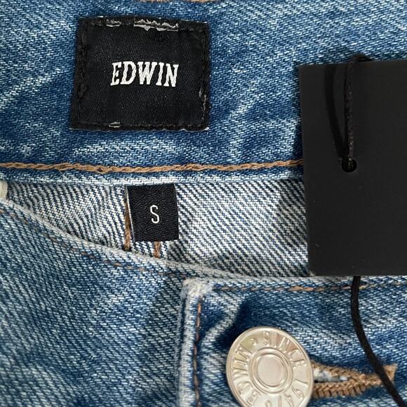 Edwin Womens Maiia Trouser Cropped Jeans Wide Leg - One Way - Small S - $228 - Picture 7 of 9